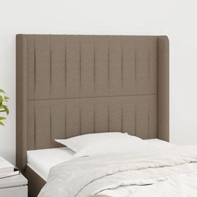 Κεφαλάρι με Πτερύγια Taupe 103x16x118/128 εκ. Υφασμάτινο 3119812
