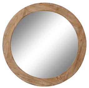 Τοίχο καθρέφτη DKD Home Decor Καφέ Φυσικό Alpino 66 x 5 x 66 cm