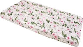 Σεντόνι με λάστιχο 120x60x12cm Pink Floral