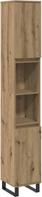 vidaXL Ντουλάπι μπάνιου Δρυς τεχνίτης 30x30x190 cm Κατασκευασμένο ξύλο