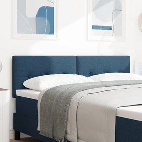vidaXL Κεφαλάρι Καπιτονέ Μπλε 160 εκ Υφασμάτινο