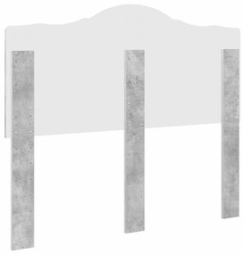 vidaXL Κεφαλάρι Σκυρόδεμα Γκρι 135 cm Επεξεργασμένο ξύλο