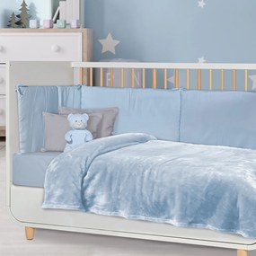 Κουβέρτα Fleece Αγκαλιάς (80x110) Das Home Velour 1344 Ciel
