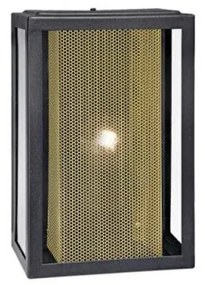 Απλίκα Φωτιστικό Τοίχου E27 60W IP44 Alin 4310300 Viokef-4310300-Μαύρο-Χρυσό 4310300