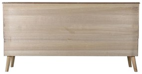 Σκευοθήκη DKD Home Decor Χρυσό Ανοιχτό καφέ Ξυλο παουλόβνια Ξύλο MDF 157 x 40 x 80 cm