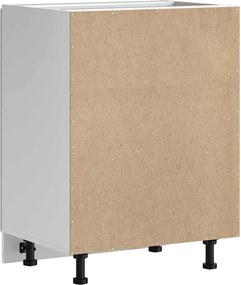 vidaXL Ντουλάπι βάσης νεροχύτη Kalmar Γυαλιστ. Λευκό 60x46x81,5 εκ.