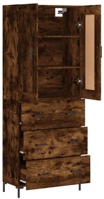 vidaXL Ντουλάπι Καπνιστή Δρυς 69,5x34x180 εκ. από Επεξεργασμένο Ξύλο