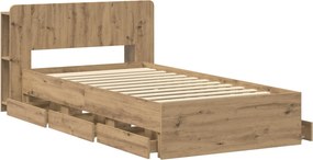 vidaXL Καλάθι με αποθήκη και κεφαλάρι Artisan Δρυς 80 x 200 cm