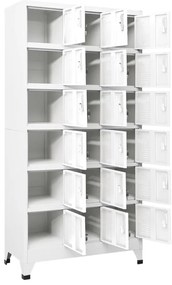 vidaXL Φοριαμός 90 x 40 x 180 εκ. Μεταλλικός με 18 Τμήματα