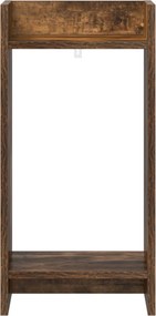 vidaXL Βάση φυτών Καπνιστή Δρυς 30 x 30 x 60 cm