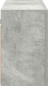 vidaXL Ντουλάπι τοίχου μπάνιου Μπετόν Γκρι 100x25x40 cm