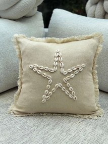 Διακοσμητικό Κάλυμμα Μαξιλαριού Μπεζ DEN006 43x43x10