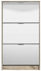 Παπουτσοθήκη Hugo 23 με Καθρέπτη Γκρί Δρύς 67x28x119 εκ. 67x28x119 εκ.