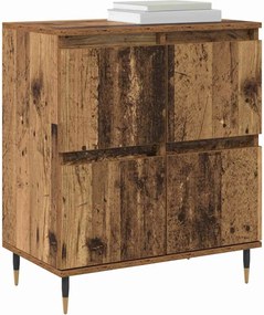 vidaXL Ντουλάπι αποθήκευσης 3 pcs Παλιό ξύλο 60 x 35 x 70 cm