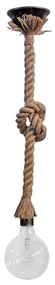 Φωτιστικό Οροφής Μονόφωτο Ε/27Κ 31-0577 Brown Rope