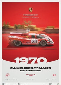 Εκτύπωση τέχνης Porsche 917 KH - 24h Le Mans - 100th Anniversary - 1970, Automobilist