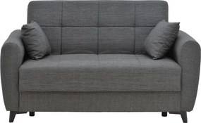 Σετ σαλονιού Lincoln 2τεμ ύφασμα σε ανθρακί απόχρωση 225x75x85 εκ.