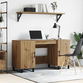 vidaXL Γραφείο artisan δρυς 140 x 50 x 75 εκ. Επεξεργασμένο ξύλο