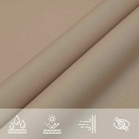 vidaXL Σκίαστρο Πανιού Μπεζ 7x5x5 μ. 100% Πολυεστέρας Oxford