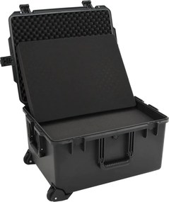 vidaXL Θήκη Πτήσης Φορητή Μαύρη 62,5x49,5x37 εκ. από Πολυπροπυλένιο