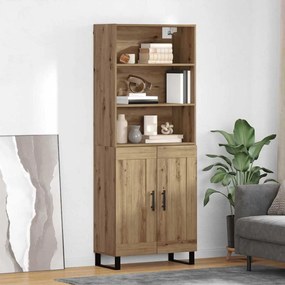 vidaXL Highboard 2 pcs Artisan Oak Επεξεργασμένο ξύλο
