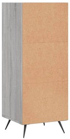 Ραφιέρα Γκρι Sonoma 34,5 x 32,5 x 90 εκ. από Επεξεργασμένο Ξύλο - Γκρι