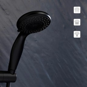 Τηλέφωνο Μπάνιου Με 3 Ροές L-C Black 1802053