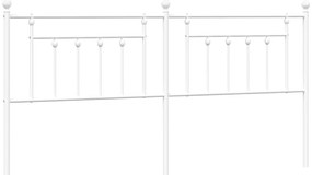 vidaXL Κεφαλάρι Λευκό 193 εκ. Μεταλλικό