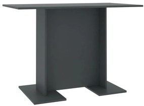 vidaXL Τραπεζαρία Γκρι 110 x 60 x 75 εκ. από Μοριοσανίδα