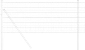 vidaXL Φράχτης Εuro 0,8 x 25 m Σίδηρος με επικάλυψη PVC