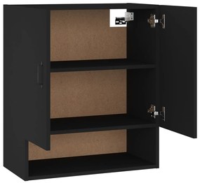 vidaXL Ντουλάπι Τοίχου Μαύρο 60 x 31 x 70 εκ. από Επεξεργασμένο Ξύλο