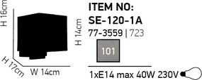 Απλίκα Τοίχου Homelighting Dea 77-3559 Chrome