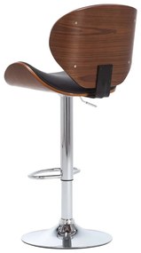 vidaXL Σκαμπό Μπαρ Μαύρο από Συνθετικό Δέρμα