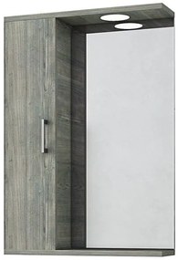 Καθρέπτης με αριστερό ερμάριο Drop Ritmo 55-Σταχτί