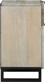 vidaXL Κομοδίνο Λευκό 50 x 33 x 60 εκ Επεξεργασμένο Ξύλο
