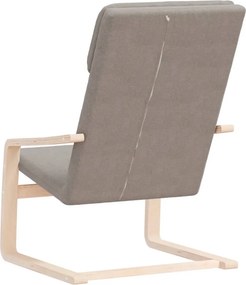 vidaXL Πολυθρόνα Relax Taupe Υφασμάτινη