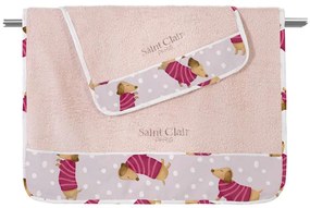 Σετ 2τμχ Βρεφικές Πετσέτες Βαμβακερές Pet Fuchsia Saint Clair