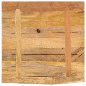 vidaXL Επιφάνεια Τραπεζιού 80x80x2,5 εκ. Live Edge Μασίφ Ξύλο Μάνγκο