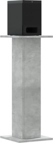 vidaXL Βάσεις Ηχείων 2 Τεμ. Γκρι Σκυρ. 30x30x80 εκ. Επεξ. Ξύλο