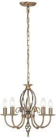 Πολυέλαιος Φωτιστικό Κρεμαστό/Οροφής 5xE14 Artisan Elstead Lighting-ART5-AGD-BRASS-Ορείχαλκος ART5-AGD-BRASS