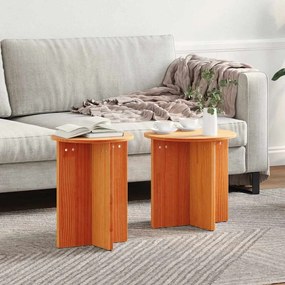 vidaXL Τραπεζάκι σαλονιού 2 pcs Καφέ κεριού 41.5 x 41.5 x 41 εκ