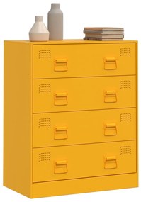 vidaXL Ντουλάπι Μουσταρδί 67x39x83 εκ. από Ατσάλι