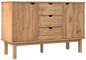 vidaXL Ντουλάπι OTTA 113,5 x 43 x 73 εκ. από Μασίφ Ξύλο Πεύκου