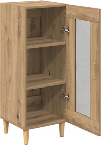 vidaXL Πλαϊνό γραφείο Artisan Oak 34.5 x 32.5 x 90 εκ.