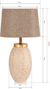 Table Lamp YL026 Cream
Gold