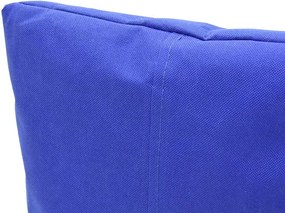 Πουφ πολυθρόνα Norm pakoworld υφασμάτινο αδιάβροχο μπλε