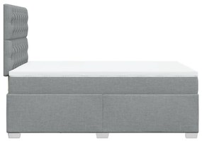 ΚΡΕΒΑΤΙ BOXSPRING ΜΕ ΣΤΡΩΜΑ ΑΝΟΙΧΤΟ ΓΚΡΙ 120X200 ΕΚ. ΥΦΑΣΜΑΤΙΝΟ 3290462