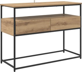 vidaXL Τραπέζι κονσόλας Artisan Oak 100 x 40 x 75 cm