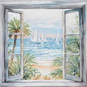 Πίνακας σε καμβά Deive 3D Inart 80x3x80εκ