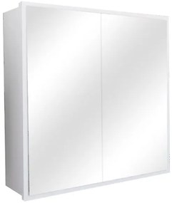 Καθρέπτης μπάνιου Poliana λευκό 70x17x70εκ 120-000287 Pakoworld-120-000287-Λευκό 120-000287